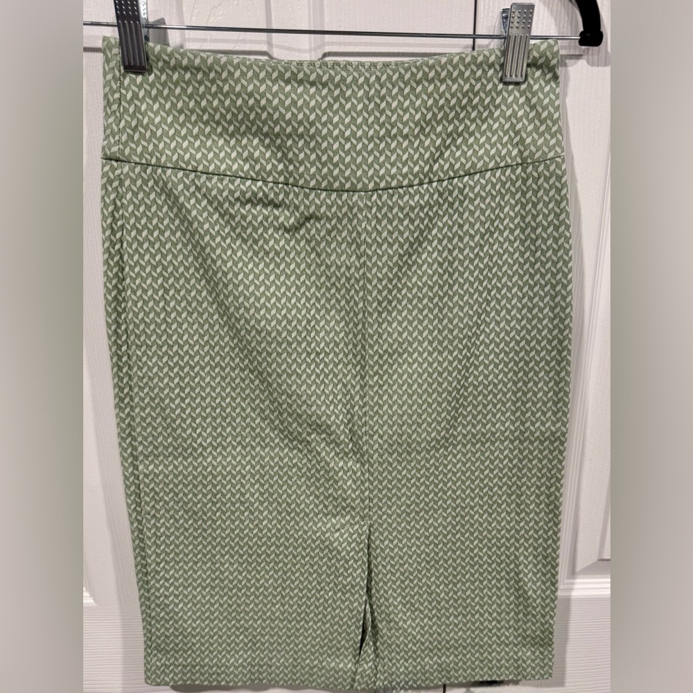 Margaret M Sage Chevron Skirt